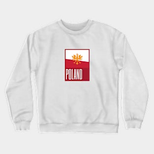 Poland Country Symbols Crewneck Sweatshirt
